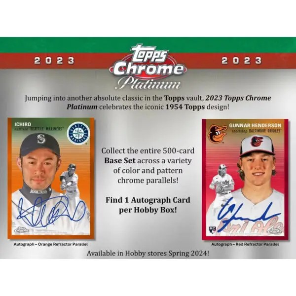 2023 Topps Chrome Platinum Anniversary Baseball Blaster Box