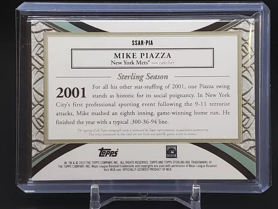 Mike Piazza 2023 Topps Sterling Relic Auto /5 New York Mets #SSAR 