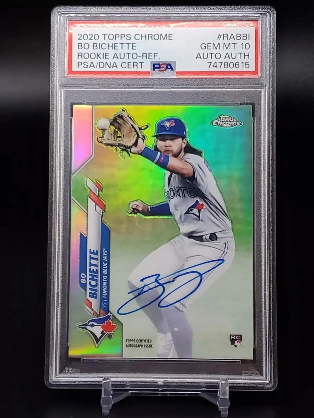 Bo Bichette 2020 Topps Chrome Refractor Auto /499 Toronto Bo Bichette 2020 Topps Chrome Refractor Auto /499 Toronto
