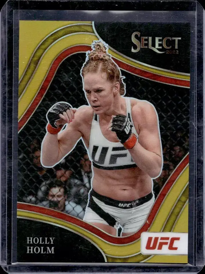Holly Holm 2022 Panini Select UFC Gold Prizm /10 213