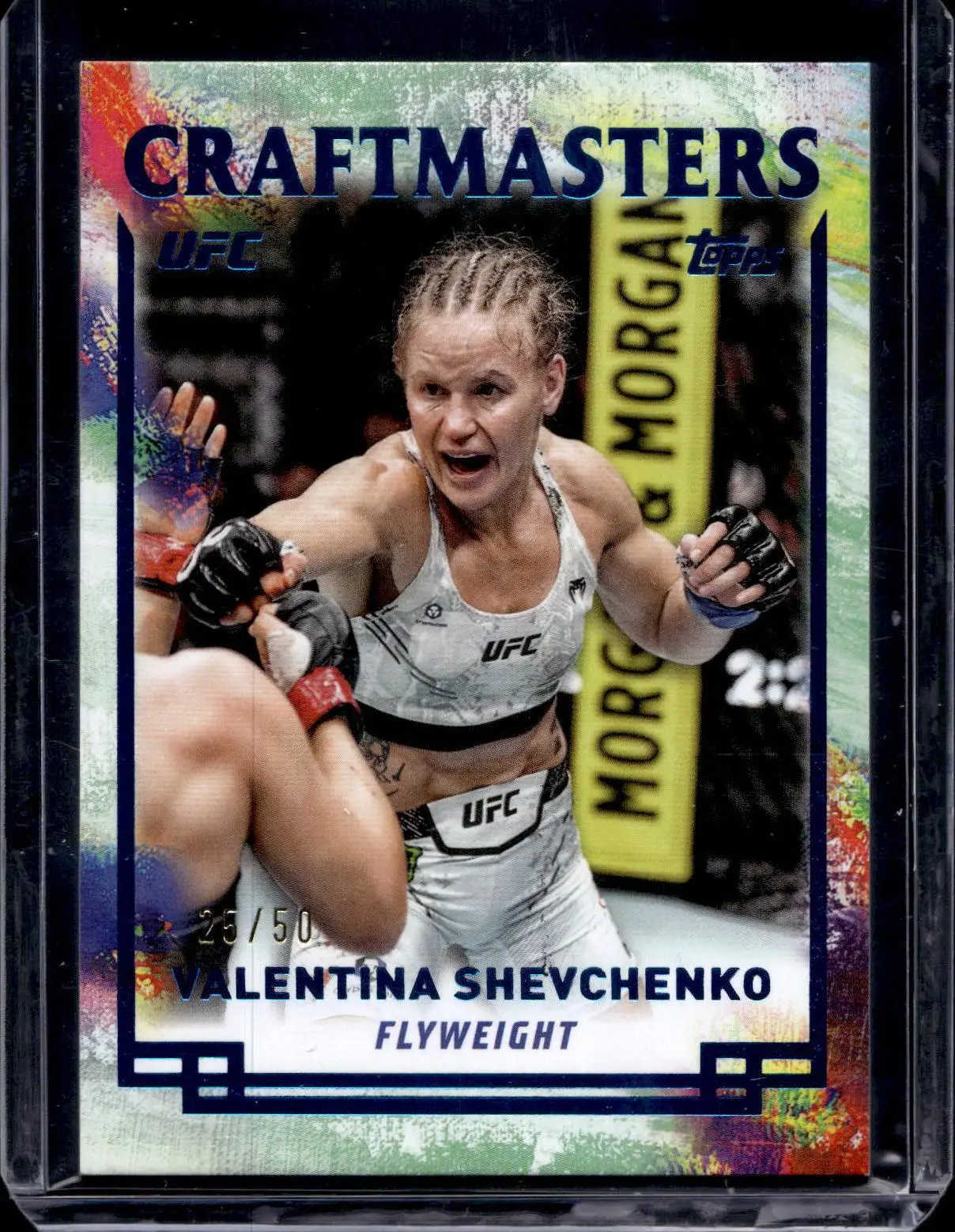 Valentina Shevchenko 2024 Topps Knockout UFC Craftmasters Blue /50 CRM-6
