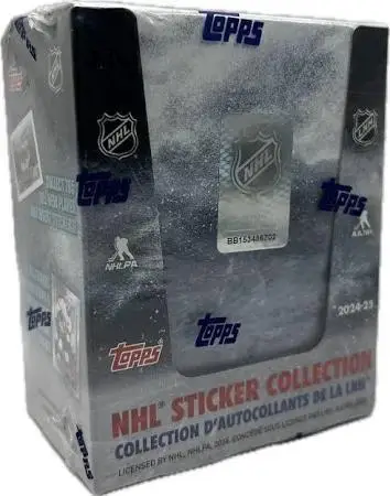 2024-25 Topps NHL Sticker Collection Display Box