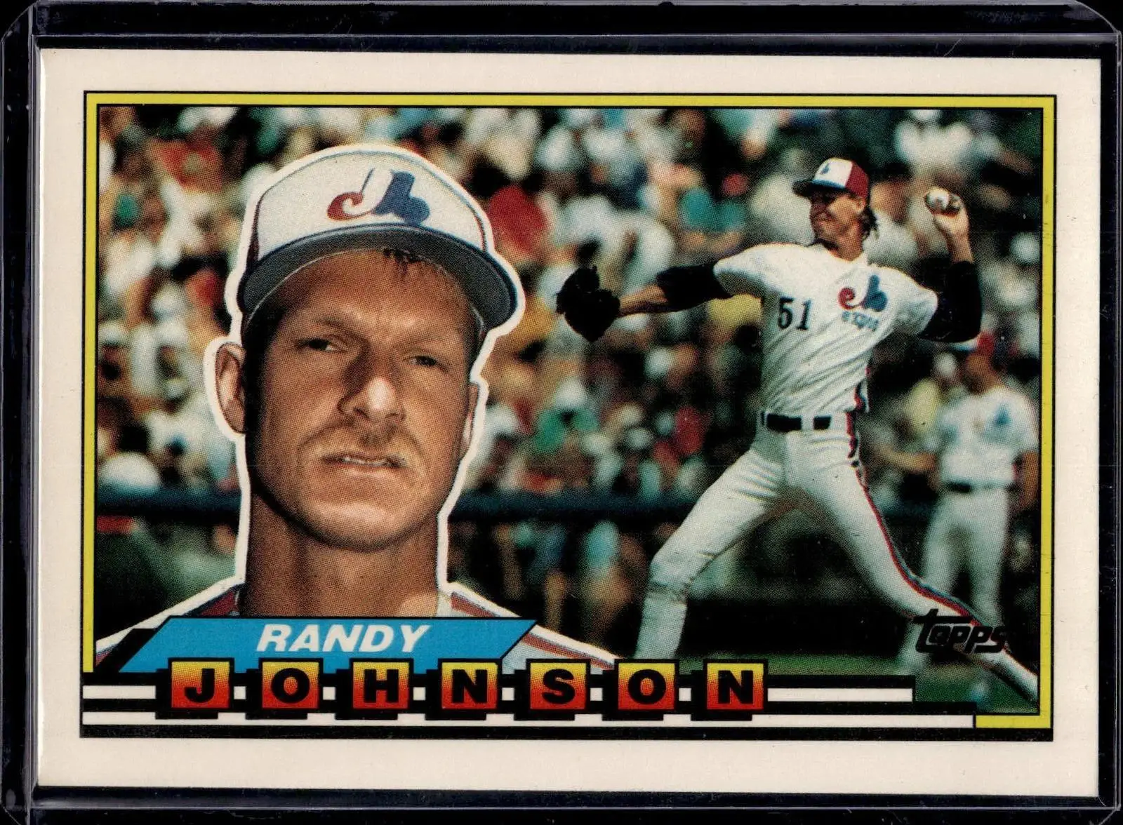 Randy Johnson 1989 Topps Big Montreal Expos 287