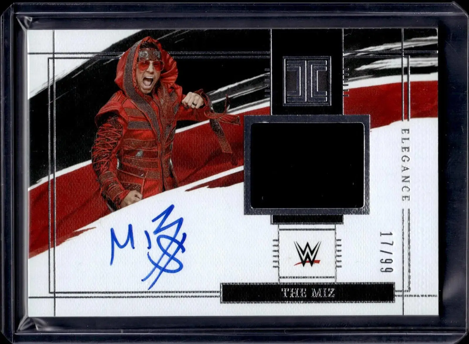 The Miz 2022 Panini Impeccable WWE Elegance Memorabilia Auto /99 EM-MIZ