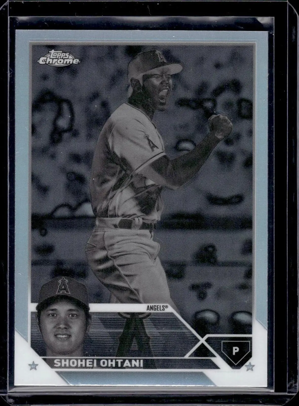 Shohei Ohtani 2023 Topps Chrome Negative Refractor Los Angeles Angels 17