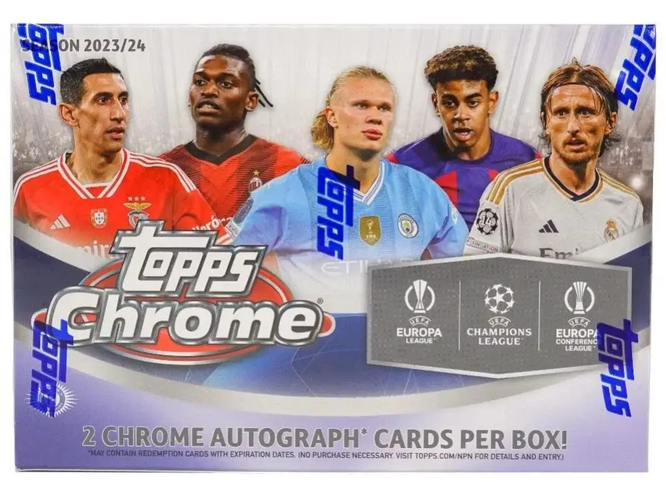 2024-25 Topps Chrome UEFA Club Competitions Soccer Breaker's Delight Box