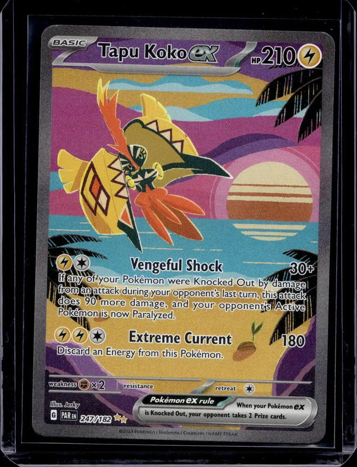 Tapu Koko ex Pokemon SV04: Paradox Rift 247/182
