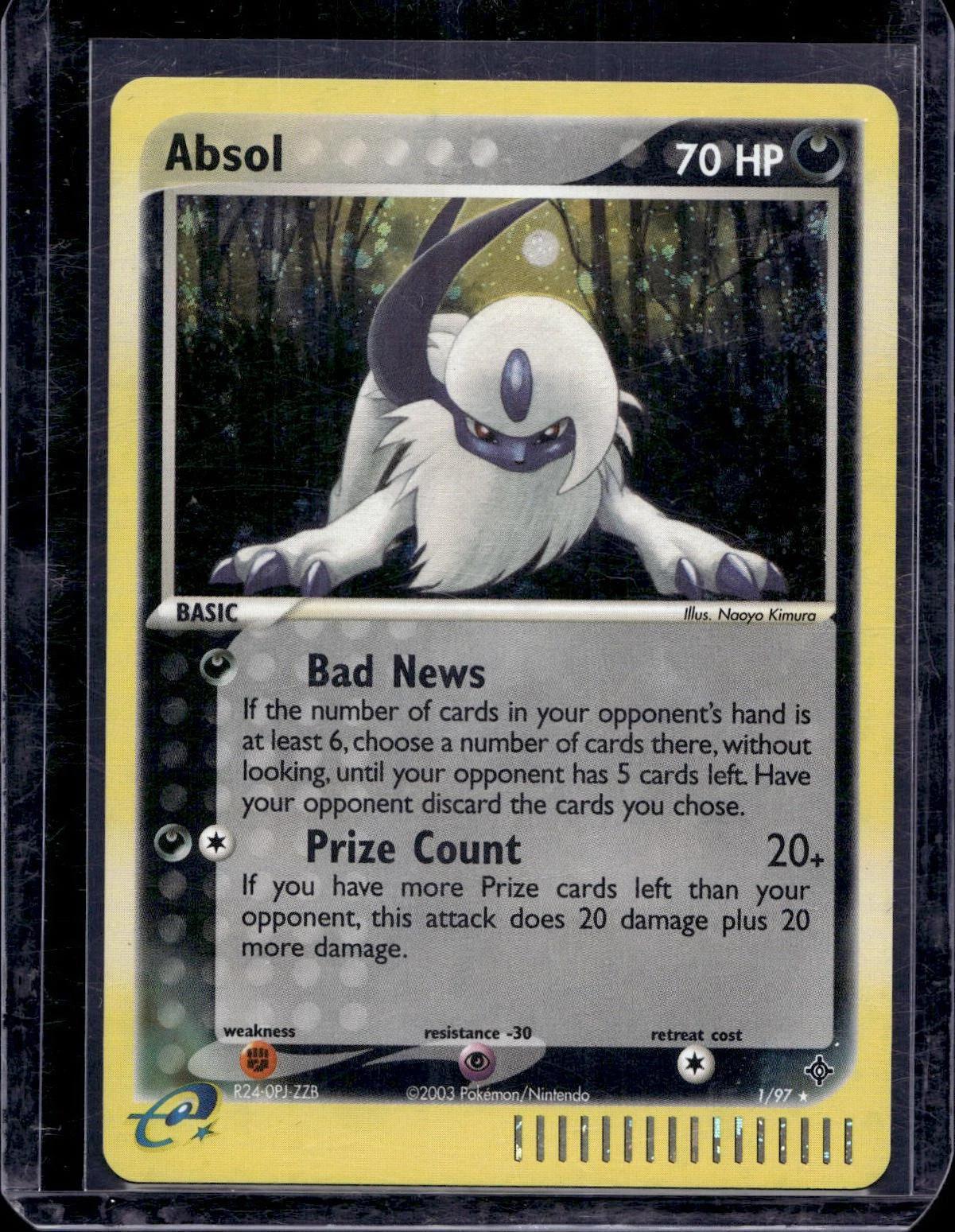 Absol Holo Pokemon Dragon 1/97