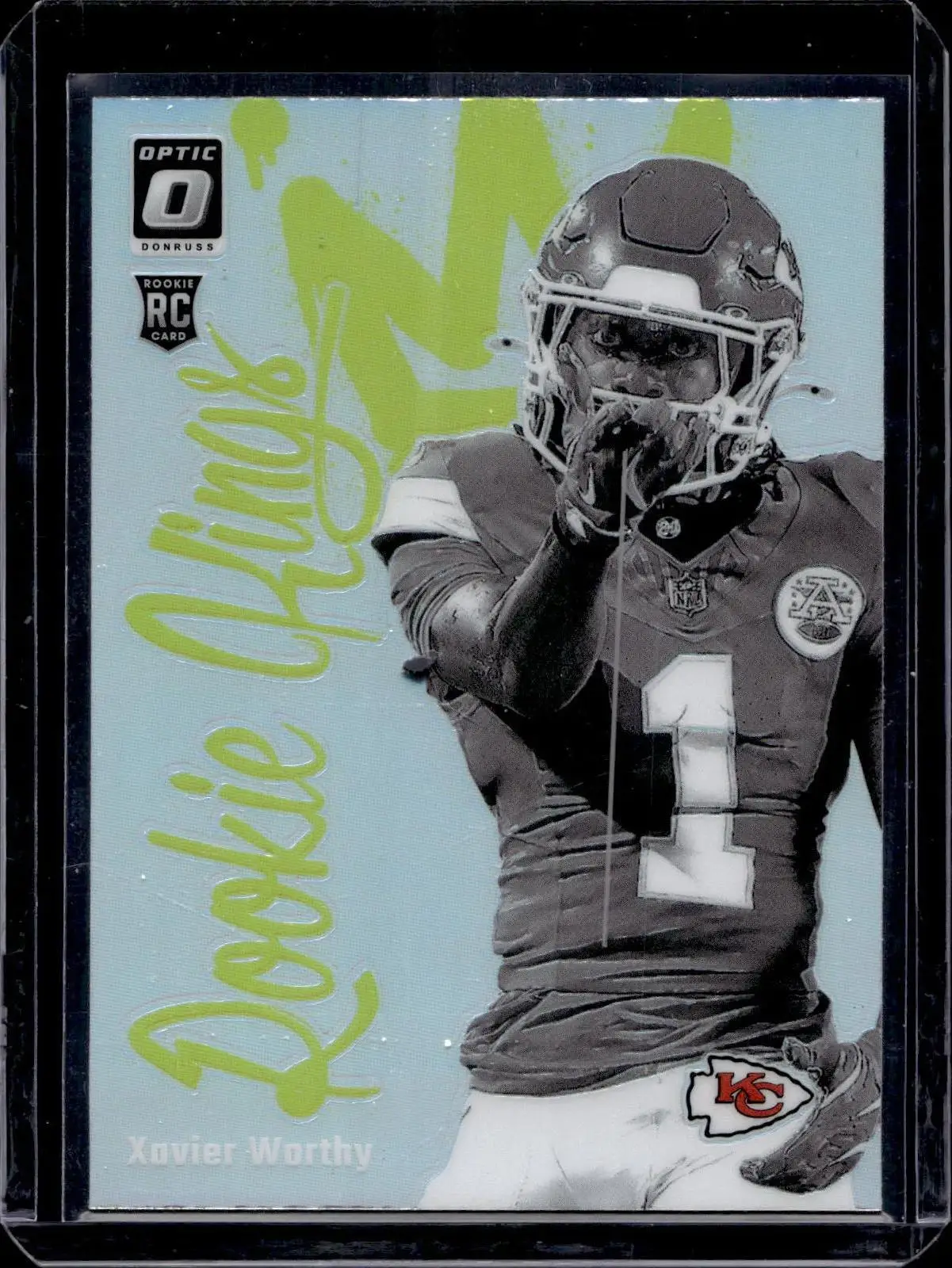 Xavier Worthy 2024 Donruss Optic Rookie Kings SSP Kansas City Chiefs 8