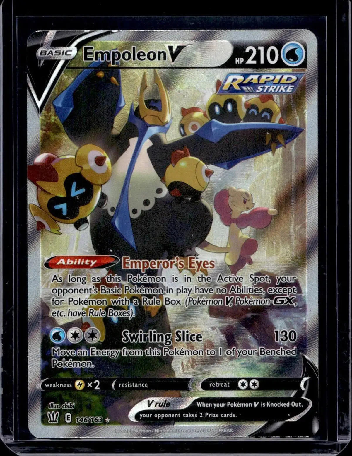 Empoleon V (Alternate Full Art) Pokemon SWSH05: Battle Styles 146/163